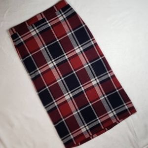Forever 21 Plaid Pencil Skirt Size Small